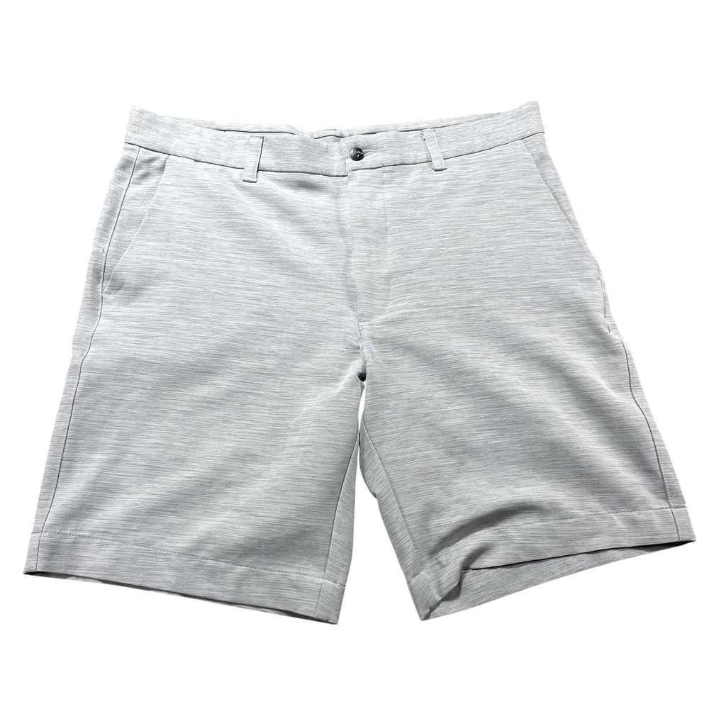 Callaway Shorts Mens 34 Gray Twill Stretch Golf 9" Inseam Performance Comfort